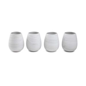 Manna Silicone Wine Tumblers 14oz Marble Set of 4